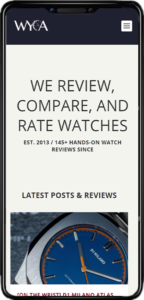 Watches you can afford website on mobile