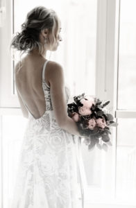 Bride awaiting her wedding day