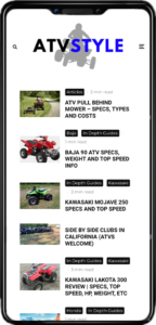 ATV Style website on mobile