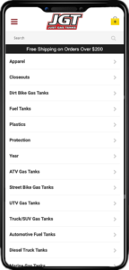Just Gas Tanks Mobile View
